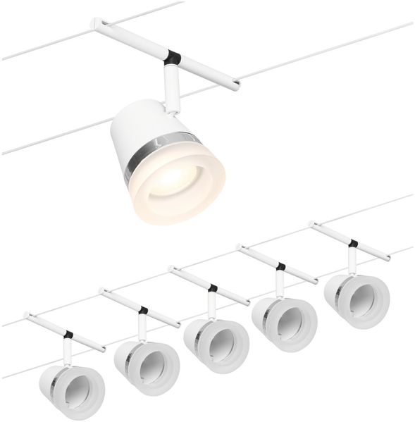 Paulmann No. 94461 Seilsystem Cone Basisset Weiß 5x max. 10W DC 60VA