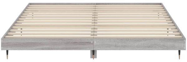 vidaXL Bettgestell ohne Matratze Grau Sonoma 160x200 cm Holzwerkstoff 832131 Bild 6