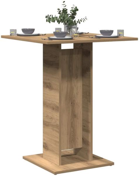 vidaXL Bistrotisch Artisan-Eiche 60x60x75 cm Holzwerkstoff 856023