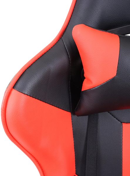 Bürostuhl HWC-F84, Schreibtischstuhl Gamingstuhl Chefsessel Drehstuhl, Kunstleder ~ schwarz/rot Bild 7