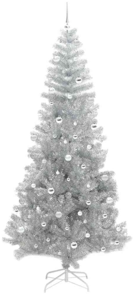 vidaXL Weihnachtsbaum mit 300 LEDs mit Ständer Silber 240 cm Haustier 3396697 Bild 3