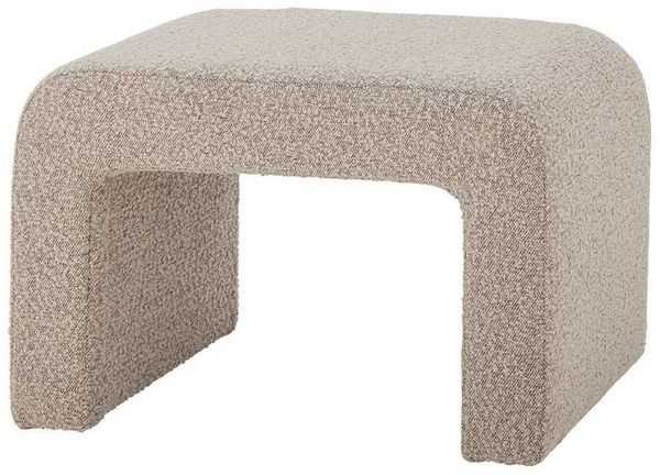 Bloomingville Sitzhocker Bloomingville Hocker BOBBIE Natur Bouclé 70 cm