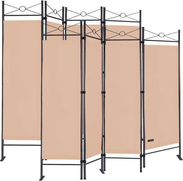 Casaria 2x Paravent Raumteiler Sichtschutz Verstellbar Rose