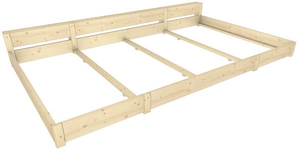 Familienbett "Familien-Nesterl" 360 220 23 Zirbe 90/180/90cm mit Ablage Bild 2