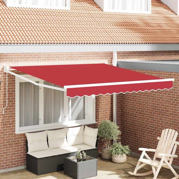 vidaXL Ausziehbare Markise Rot 300 x 250 cm 3330149
