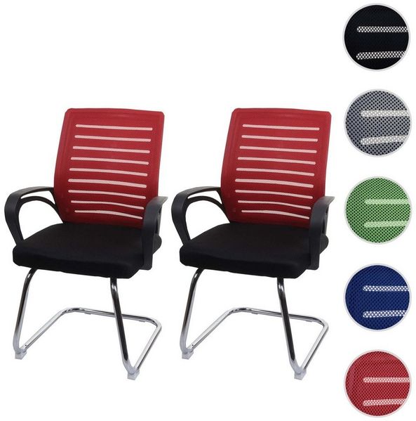 MCW Besucherstuhl MCW-K51 (Set), Inklusive Fußbodenschoner, Abgerundete Ecken und Kanten