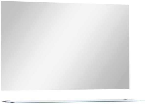 Wandspiegel, Badspiegel mit Regal 100×60 cm Hartglas de6991