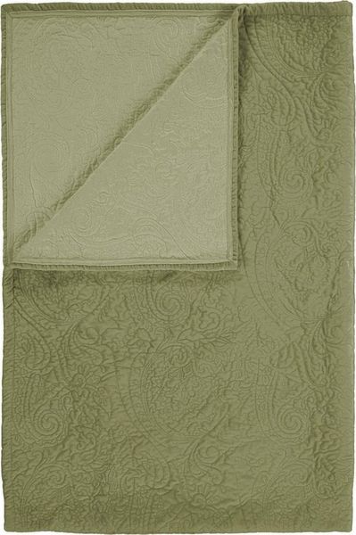 Essenza Tagesdecke Roeby, mit elegant gesticktem Paisley-Muster