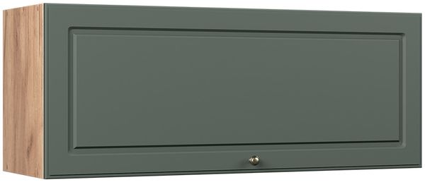 Hängeschrank Fame-Line Grün-Gold Landhaus/Goldkraft Eiche 100 cm Vicco