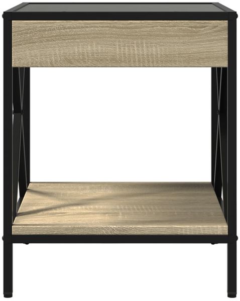 vidaXL Couchtisch mit Infinity-LED Sonoma-Eiche 40x40x49 cm 847693 Bild 6