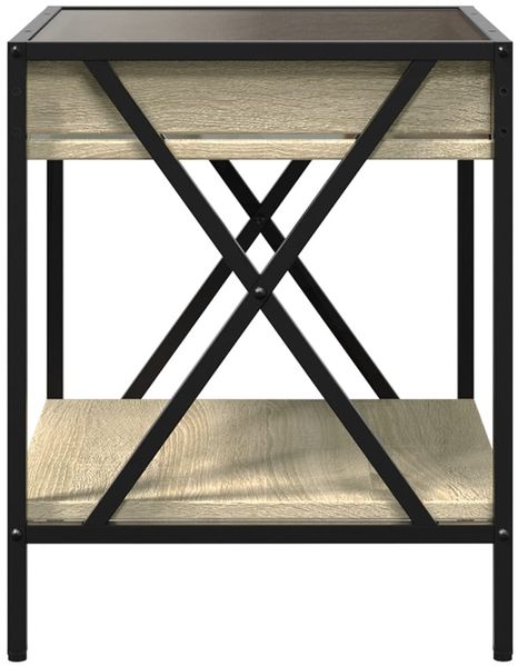 vidaXL Couchtisch mit Infinity-LED Sonoma-Eiche 40x40x49 cm 847693 Bild 7