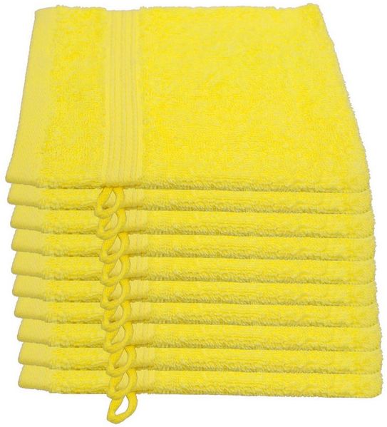 Julie Julsen Waschhandschuh 10-Waschhandschuh-Citrone-Waschhandschuh 15 x 21 cm, (10-St)