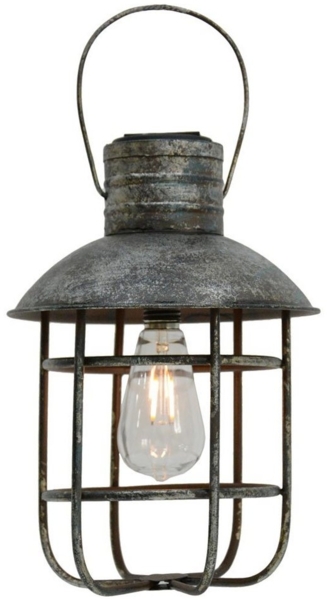 LED Solar Hängeleuchte antik schwarz, THADDEUS