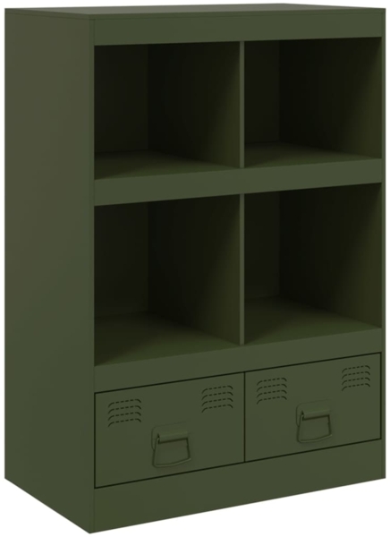 vidaXL Highboard Olivgrün 67x39x95 cm Stahl 841803