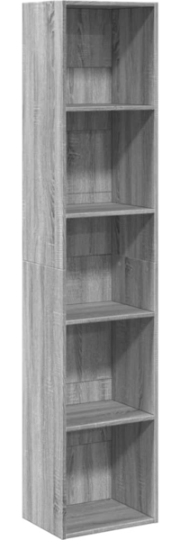 vidaXL Bücherregal Grau Sonoma 40x30x189 cm Holzwerkstoff 857890