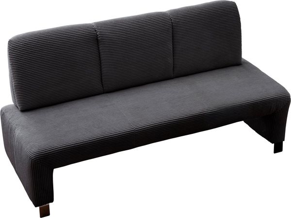 exxpo - sofa fashion Polsterbank Intenso, Sitzbank, Breite 162 cm, wahlweise in Leder oder Textil, hohe Bodenfreiheit, frei im Raum stellbar, hoher Sitzkomfort