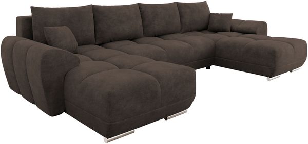 Wohnlandschaft Lonkor U mit Bettkasten und Schlaffunktion (Farbe: Lumo 40)