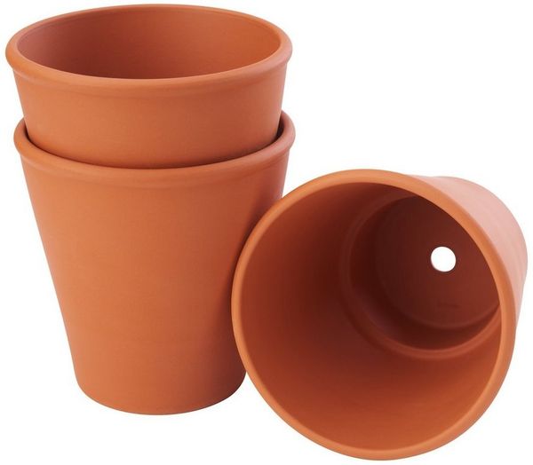 VBS Blumentopf Terrakotta, 3 Stück