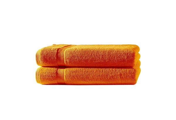 2X Duschtuch | Terra | 100% Baumwolle Frottier | Oeko-TEX® Standard 100 | Premium Qualität 500 g/m²