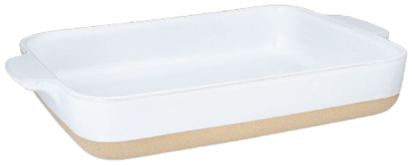 Lurch TerraNova Weiß / Creme Ofenform M 29,8x20,7x5,1 cm