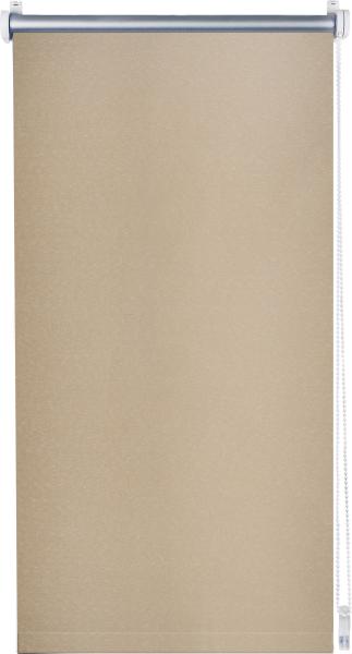 ondeco Thermo-Rollo ohne Bohren, Klemmrollo für Fenster und Türen, Klemmfix Verdunklungsrollo Sichtschutz Seitenzugrollo Rollo Sonnenschutz Fenster innen Blackout - Sand - 90x210 cm