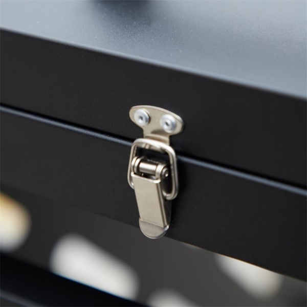 Mülltonnenbox Müllbox Mülltonnenverkleidung 3 Türen Box Anthrazit mit Deckel Bild 7