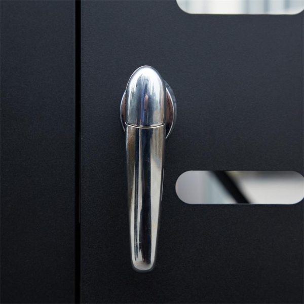 Mülltonnenbox Müllbox Mülltonnenverkleidung 3 Türen Box Anthrazit mit Deckel Bild 3