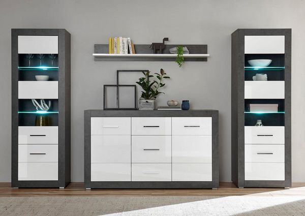 Home affaire Wohnwand Etero, (Set, 4-St)