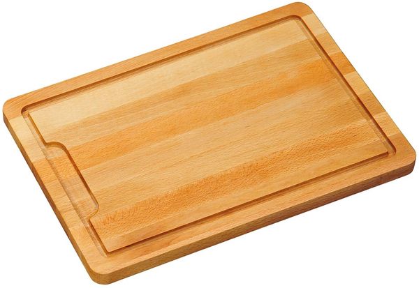 Schneidebrett / Tranchierbrett mit Saftrille, Buche - 40 x 28cm