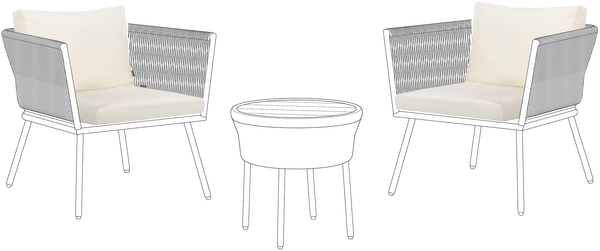 Outdoor Kissenbezug Set GARGANO Hellbeige