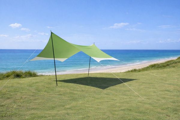 Leco Sonnensegel Festivalzelt Sandkasten Überdachung Tarp Zeltplane inkl. Tragetasche, 430/290 x 370 x 210 cm