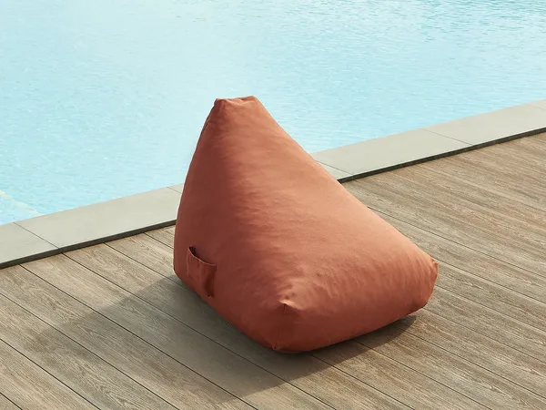 Vente-unique - KURUBI Gartensitzgruppe Stoff Rot - B 80 cm x H 78 cm x L 97 cm