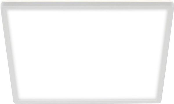 BRILONER - LED Deckenlampe mit indirektem Licht, 3 cm flach, Licht neutralweiß, Lampe, Deckenleuchte, Wohnzimmerlampe, LED Panel, Küchenlampe, Deckenbeleuchtung, Schlafzimmerlampe, 42x42x3 cm, Weiß