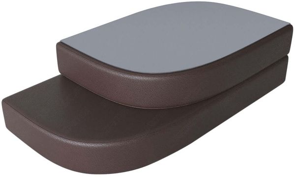 Couchtisch Bari aus Leder – Eleganz & Stil - Büffelleder - Dunkelbraun