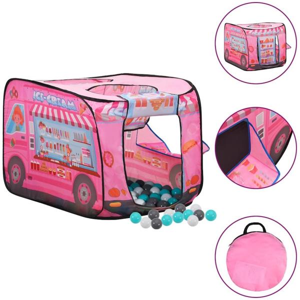 vidaXL Kinder-Spielzelt mit 250 Bällen Rosa 70x112x70 cm 3107752