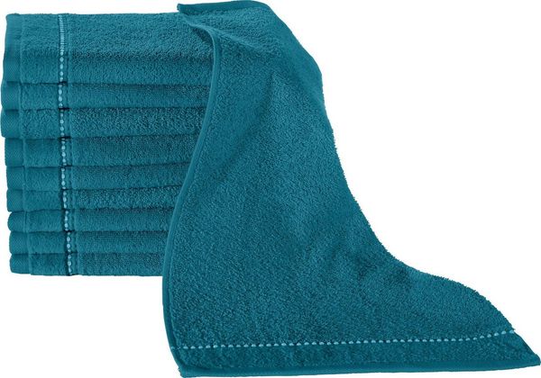 Erwin Müller Gästehandtuch Gästetuch "Mannheim" 10er-Pack, Frottier (10-St), Walk-Frottier Uni Bild 2