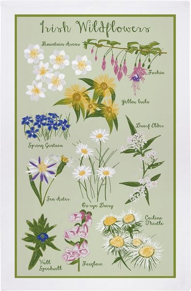 Ulster Weavers Geschirrtuch Irish Wildflowers, (1-tlg, 1-teilig), 100% Baumwolle 48x74cm Küchentuch