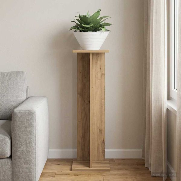 vidaXL Pflanzenständer Artisan-Eiche 25 x 25,5 x 80,5 cm Holzwerkstoff 899656