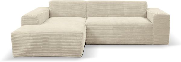 WERK2 Ecksofa Zeus-L, Curvy Trend Ecksofa mit urbaner Optik
