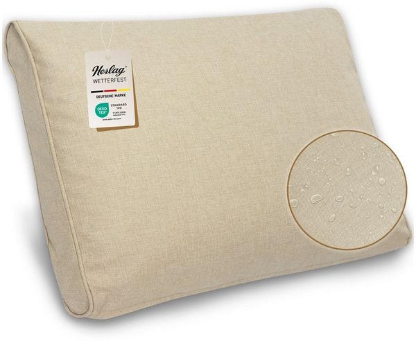 Herlag Stuhlkissen Sunny, Outdoor Loungekissen Gartenlounge Rattanmöbel Wetterfest