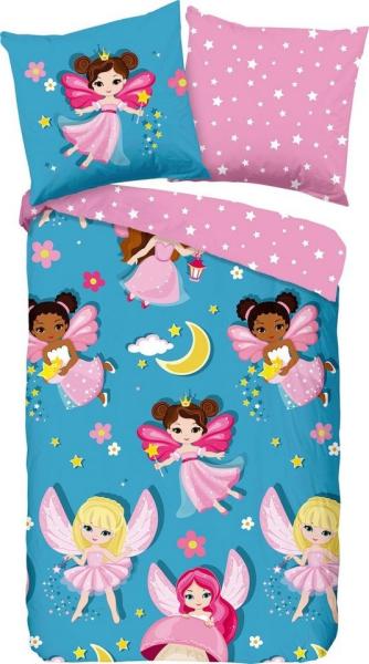 Good Morning Kinder Bettwäsche 135x200 Fee Prinzessin rosa blau Wende 30245-G