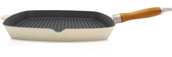 Krüger Steakpfanne Einsenguss Grill-/ Steakpfanne SAVANNA, 28 x 28cm, Gusseisen (1-tlg), für Induktions-Kochfelder geeignet