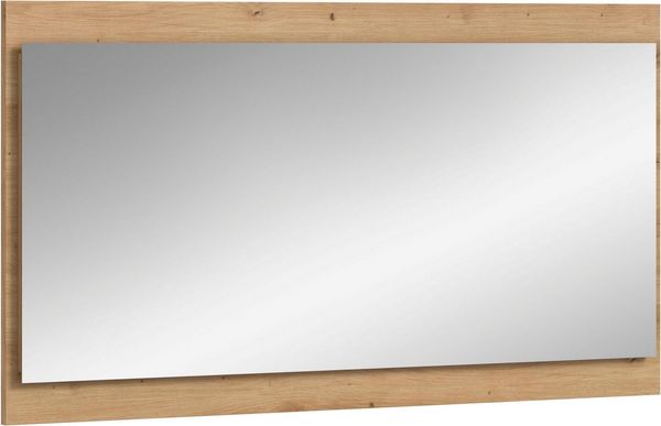 Home affaire Wandspiegel EVRID, Breite 110 cm, Rahmenoptik, farblich abgesetze Trägerplatte (inklusive Beleuchtung), Spiegel, Garderobenspiegel, Flurspiegel, Dielenspiegel, Spiegelpaneel