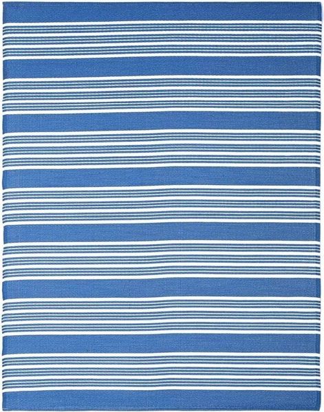 TaCa Home Teppich Outdoor & Indoor Teppich, rechteckig, Höhe: 3 mm, Terrasse Balkon Garten Wohnzimmer Küche, Dunkelblau - 120 x 170 cm