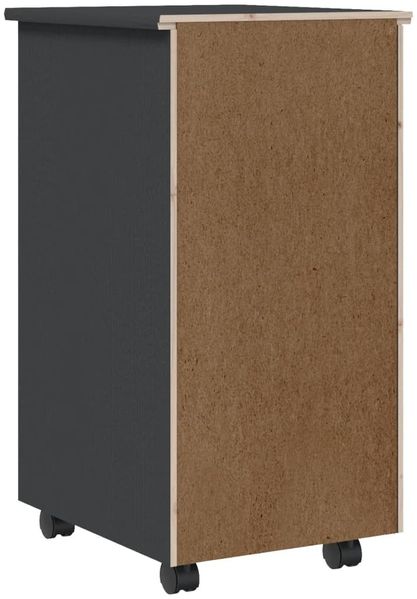 vidaXL Rollschrank mit Schubladen MOSS Grau Massivholz Kiefer 355890 Bild 7