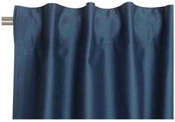 SCHÖNER WOHNEN-Kollektion Vorhang SOFT Blickdichter Schlaufenvorhang (1 St), Mischgewebe, 130 x 250 cm in Blau