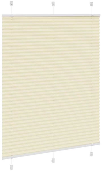 vidaXL Plissee Creme 105x100 cm Stoffbreite 104,4 cm Polyester 4015280 Bild 3