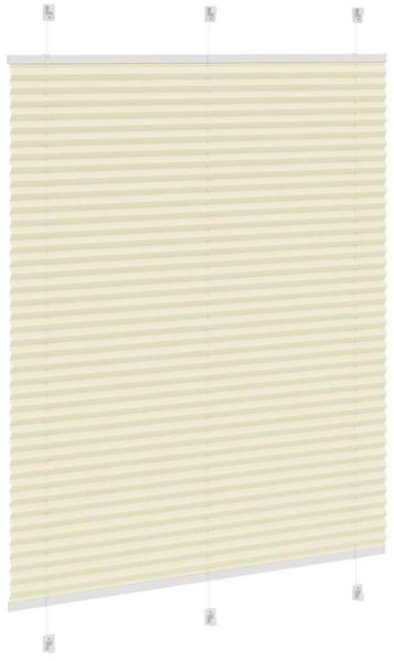 vidaXL Plissee Creme 105x100 cm Stoffbreite 104,4 cm Polyester 4015280 Bild 4