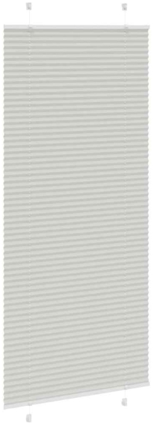 vidaXL Plissee Hellgrau 100x200 cm Stoffbreite 99,4 cm Polyester 4015364 Bild 3