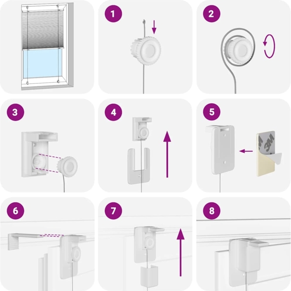 vidaXL Plissee Hellgrau 100x200 cm Stoffbreite 99,4 cm Polyester 4015364 Bild 4